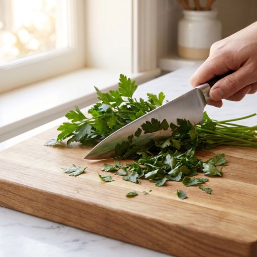 Roughly Chopped fresh flat-leaf parsley