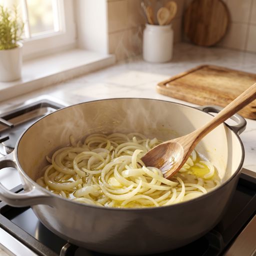 Step 2a: Begin caramelizing the onions