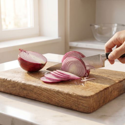 Thinly Sliced red onion