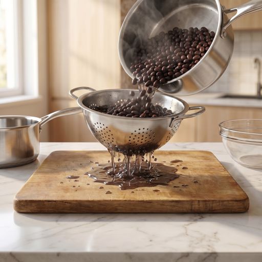 Drained black beans