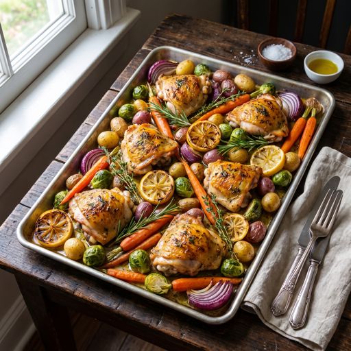 Sheet Pan Lemon Herb Chicken
