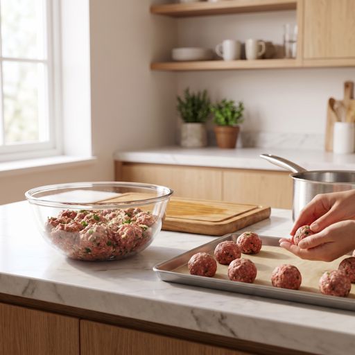Step 3: Form the Meatballs