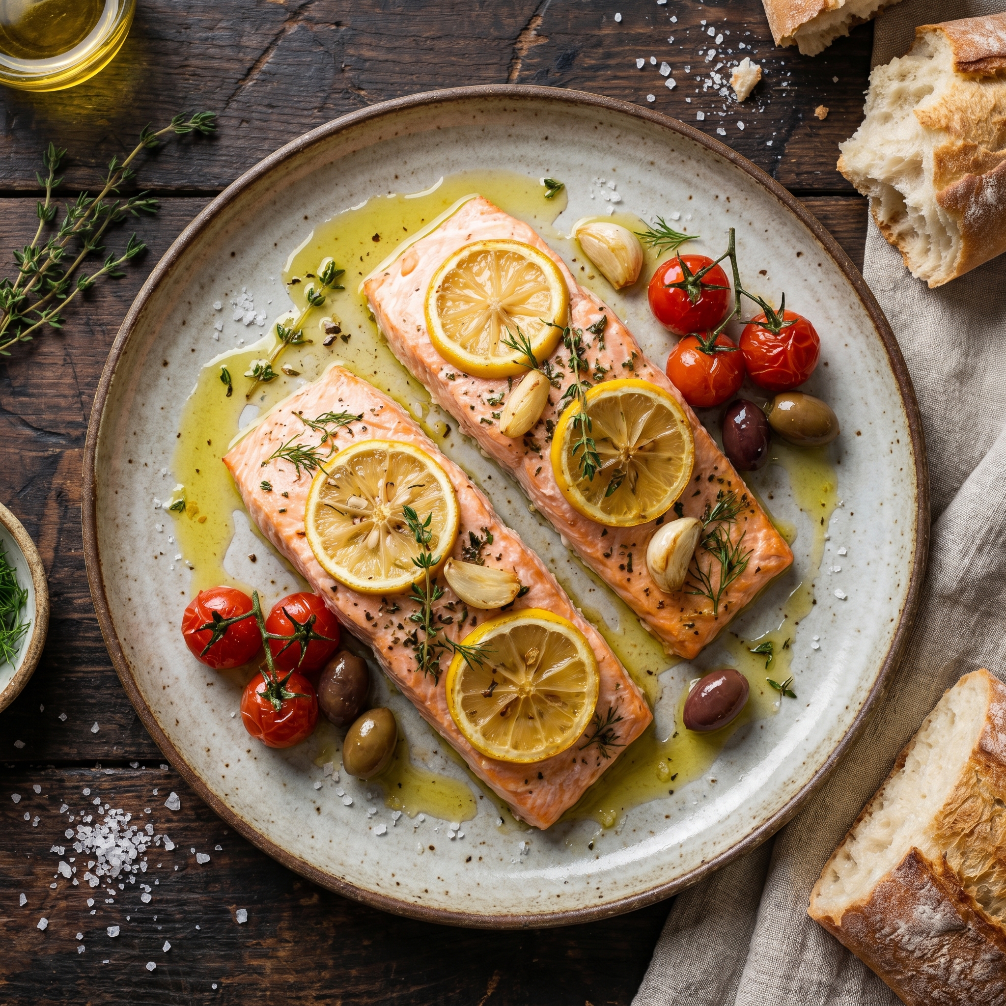 Lemon Herb Baked Salmon