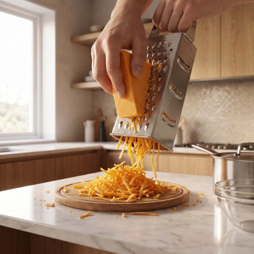 Shredded sharp cheddar cheese