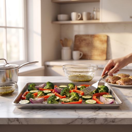 Step 5a: Arrange on Sheet Pan