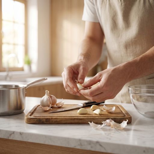 Peeled garlic