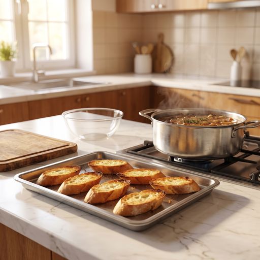 Step 6: Toast the baguette