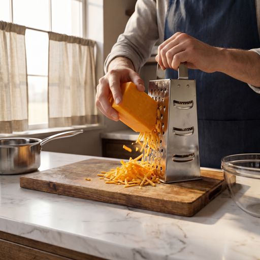 Shredded sharp cheddar cheese
