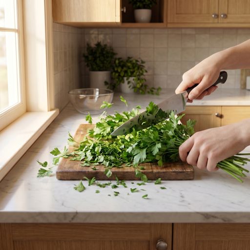 Roughly Chopped fresh flat-leaf parsley