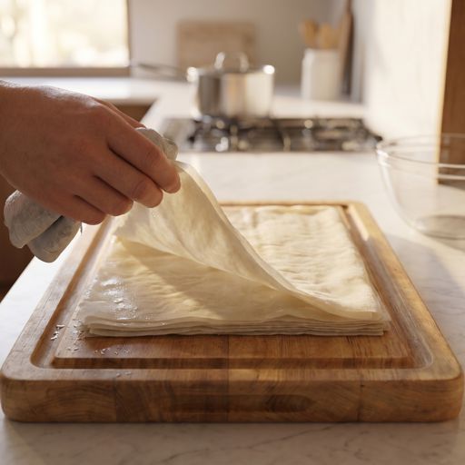 Thawed phyllo dough