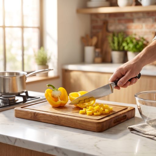 Chopped yellow bell pepper