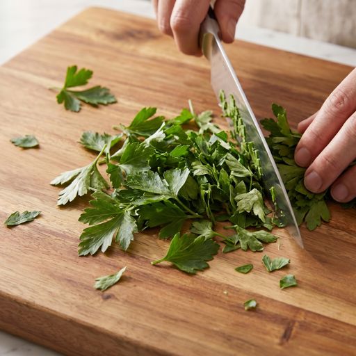 Roughly Chopped flat-leaf parsley