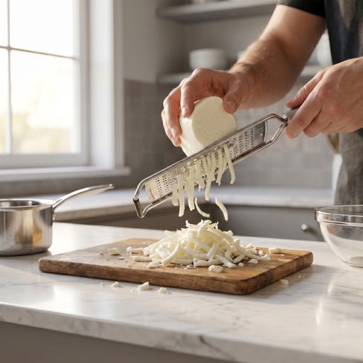 Shredded mozzarella cheese