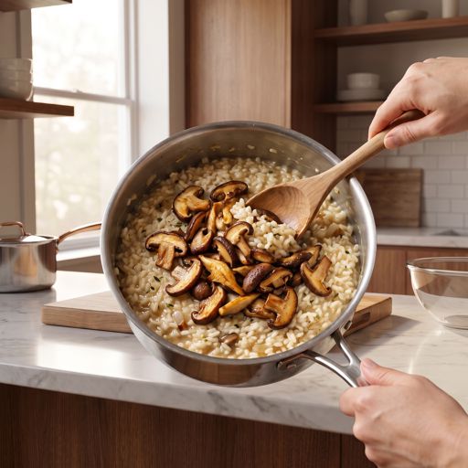 Step 11: Fold in Mushrooms
