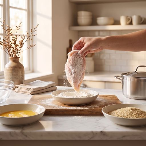 Step 3a: Bread the Chicken