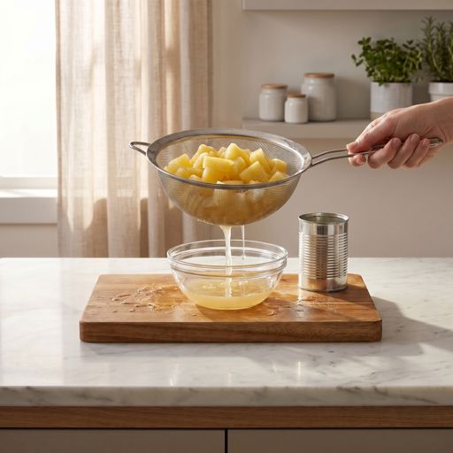 Drained canned pineapple chunks