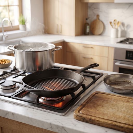 Step 3a: Preheat the Grill Pan