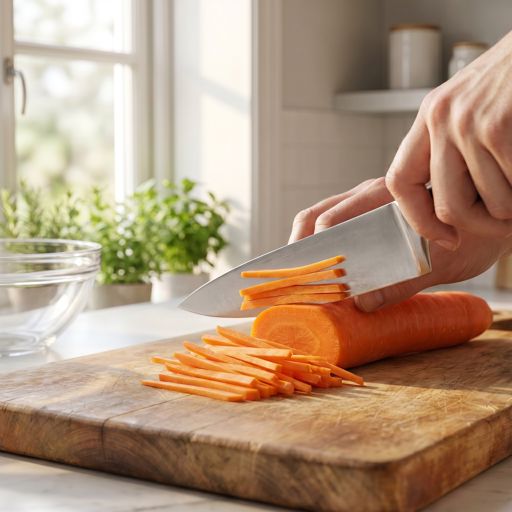 Julienned carrot