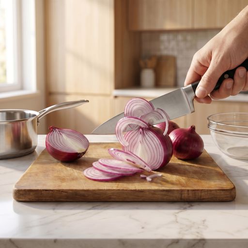 Thinly Sliced red onion