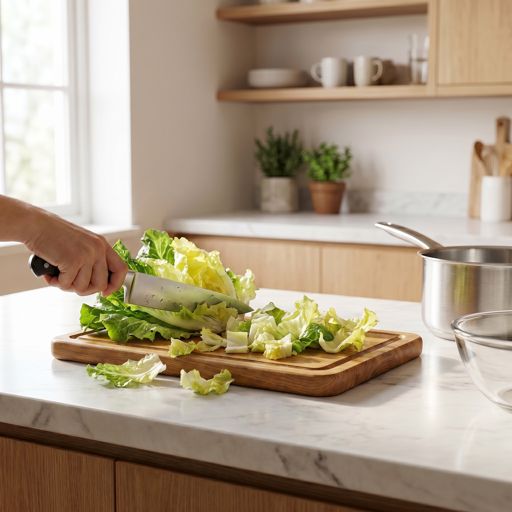 Roughly Chopped escarole