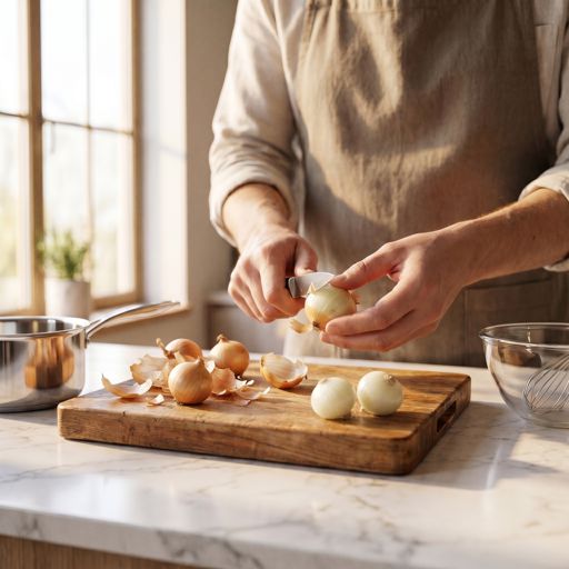 Peeled pearl onions