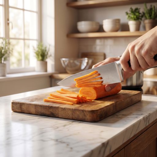 Julienned carrot