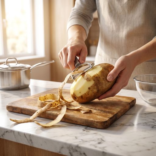 Peeled potato