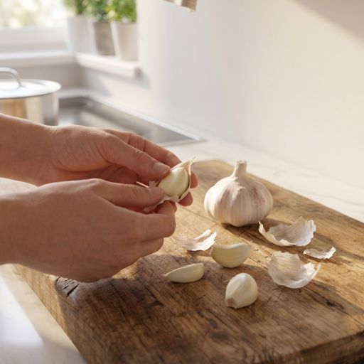 Peeled garlic