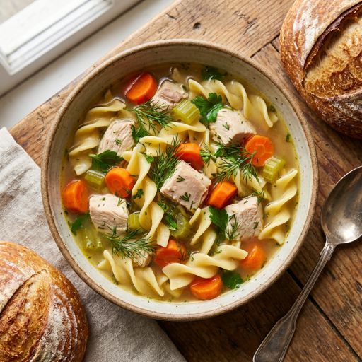 Classic Homestyle Chicken Noodle Soup