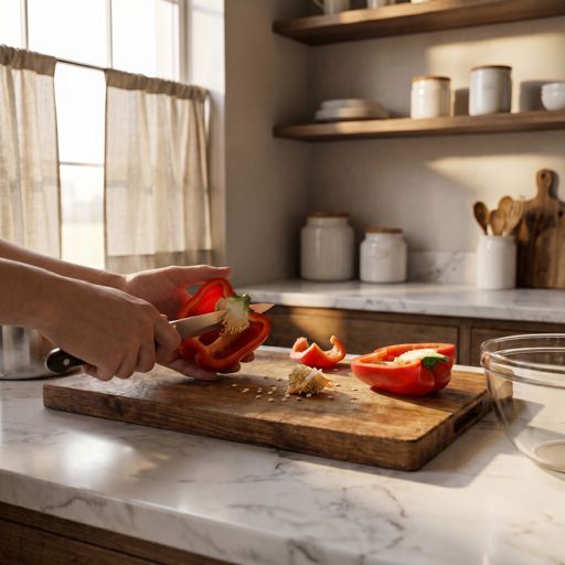 Seeded bell pepper