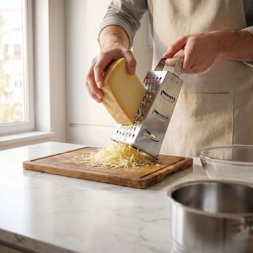 Grated Gruyère cheese