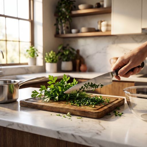 Chopped fresh flat-leaf parsley