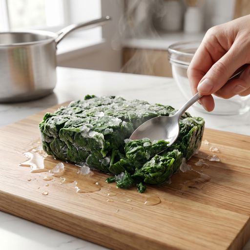 Thawed frozen chopped spinach
