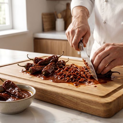 Minced chipotle peppers in adobo sauce