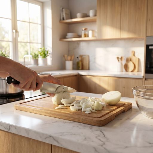 Roughly Chopped white onion