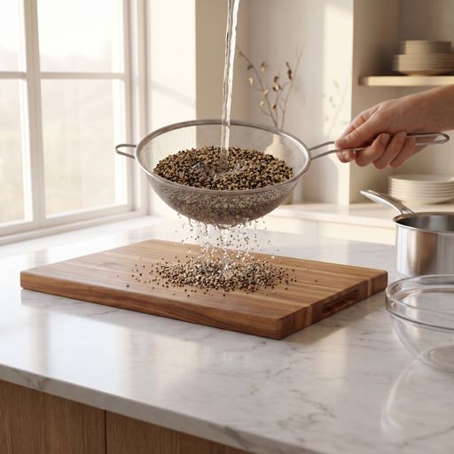 Rinsed quinoa