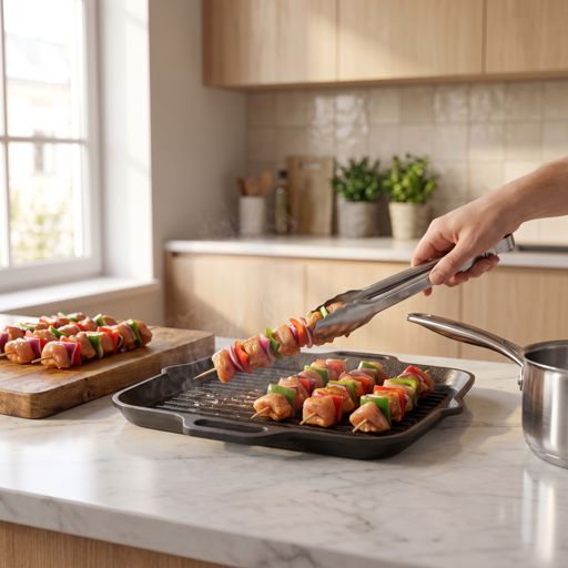 Step 8a: Grill the Skewers