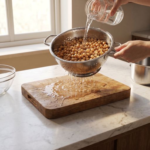 Rinsed chickpeas