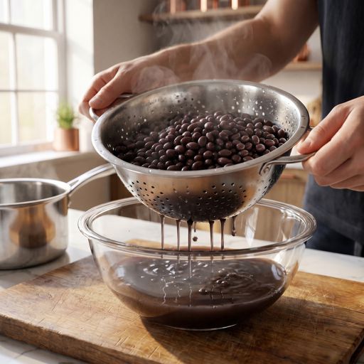 Drained black beans