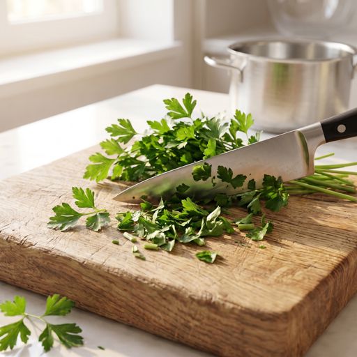 Roughly Chopped fresh flat-leaf parsley