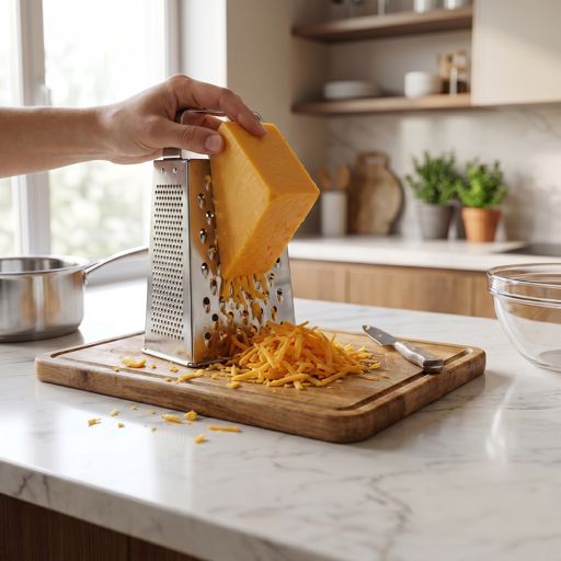 Shredded sharp cheddar cheese