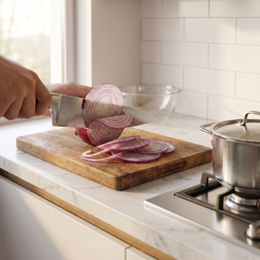 Thinly Sliced red onion