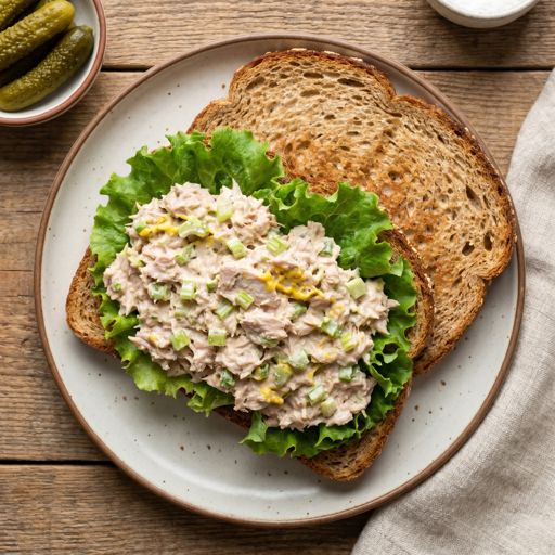 Classic Creamy Tuna Salad Sandwich