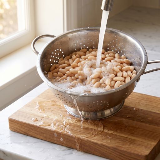 Rinsed cannellini beans