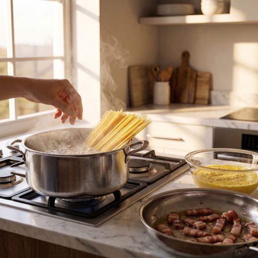 Step 8: Cook the spaghetti