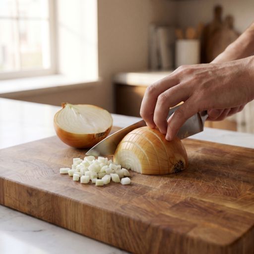 Diced yellow onion