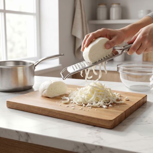 Shredded mozzarella cheese