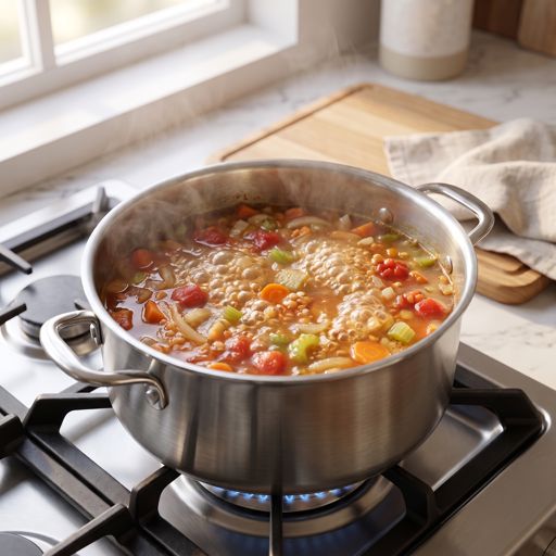 Step 8a: Simmer the soup