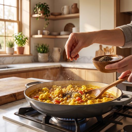 Step 8a: Season and Simmer