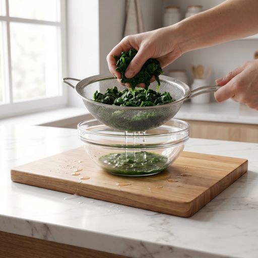 Drained frozen chopped spinach